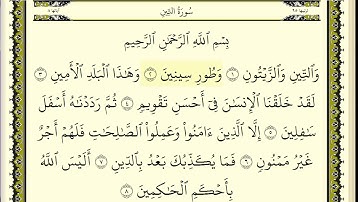 ماهر المعيقلي سورة التين مكتوبة HD