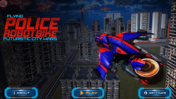 Flying Robot Bike Police Robot Transformation Game