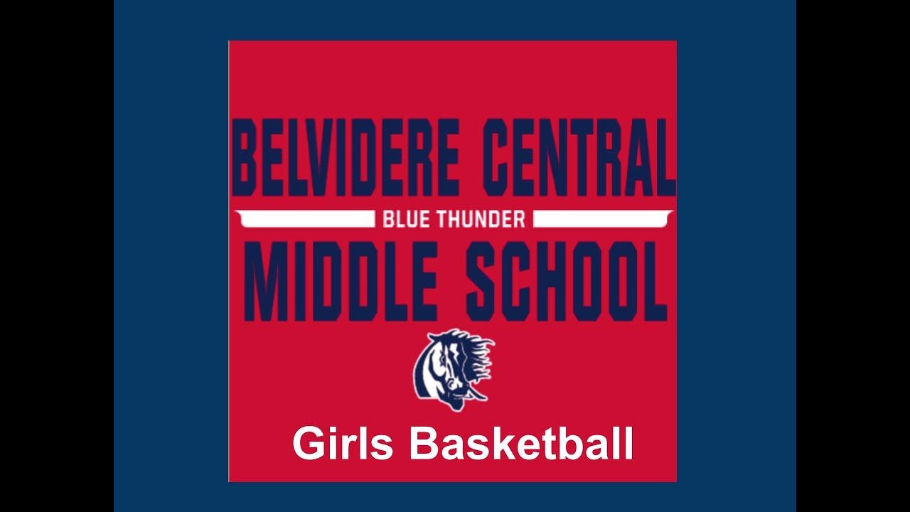 Belvidere Central MS, Girls Basketball 7th grade vs Bel South MS 3/18