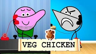 When Vegetarian Eats Chicken : Halkat Call 12 | Angry Prash