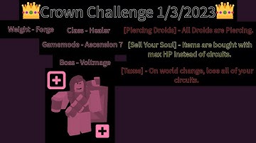 Crown Challenge 1/3/2023 - Randomly Generated Droids