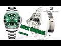 PAGANI DESIGN Automatic Watches for Men Model 1639 Hulk Homage Fulll Stainless Steel Construction