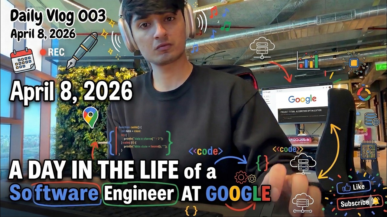 A Day in the Life of a Google Software Engineer | Daily Vlog 003 ...