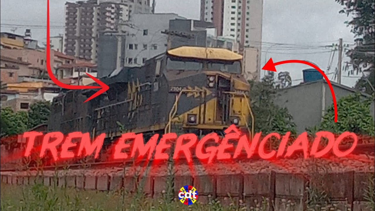 O trem deu emergência na minha frente!!!