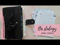 Setting Up My April Pages In My B6 Stalogy | RachelBeautyPlans