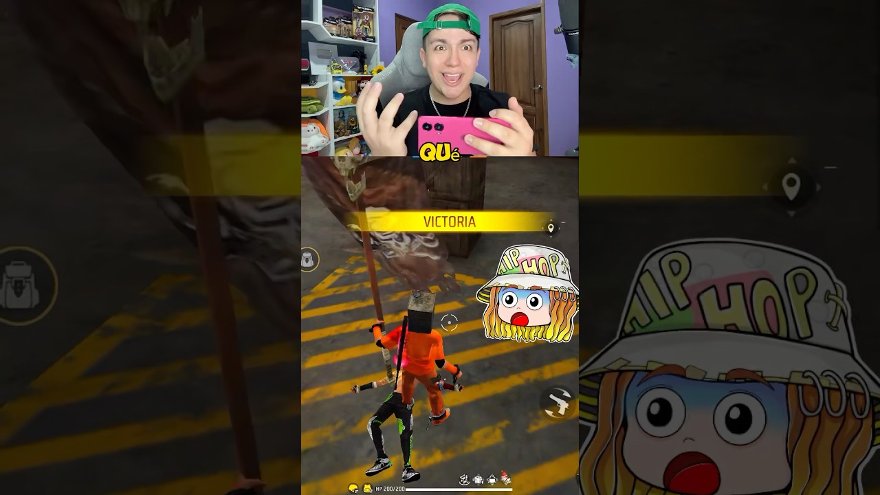 El Rey de tiros a la cabeza en free fire 😱😳!