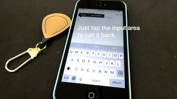 Qmote video tutorials: Call back screen keyboard on iOS #QmoteHow