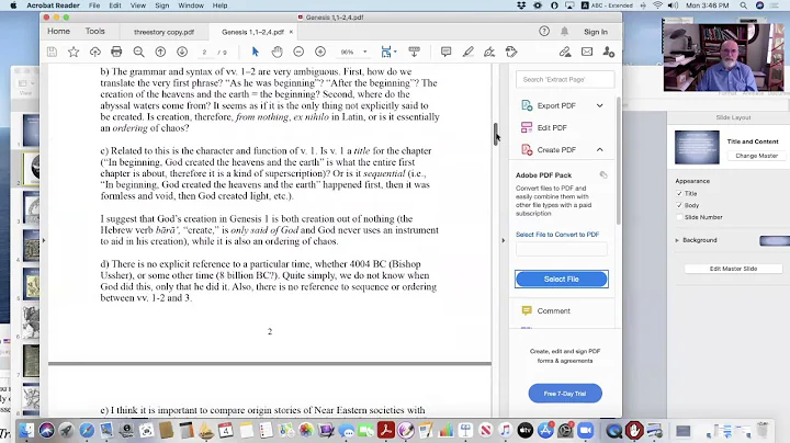 Bible Class - Genesis, Lesson 1, Part 1 - Mark Shi...