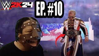 WWE 2K24 MyRise Undisputed Gameplay Walkthrough Part 10 - Cody Rhodes Rematch (LEGEND DIFFICULTY)