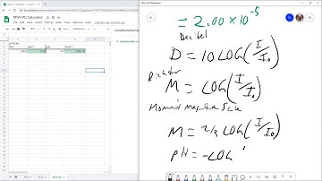 Precalculus 1.17.2: Implementing pH and Log Scales into Google Sheets