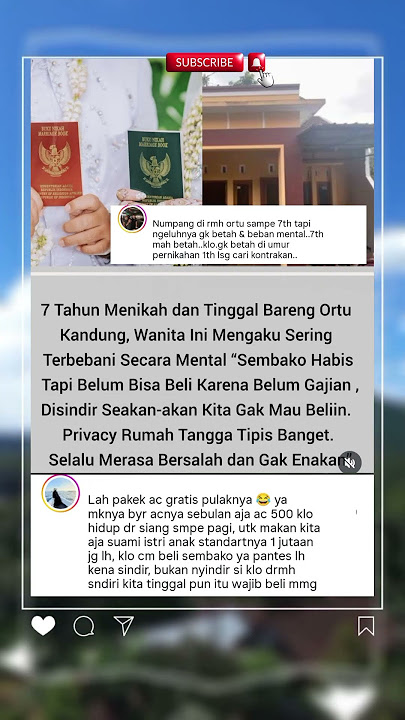 Menikah 7 Tahun, Tinggal di Rumah Ortu, Sampai Depresi #ceritanyata #viralshorts #trendingshorts