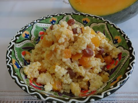 Пшенная каша в мультиварке с тыквой и изюмом