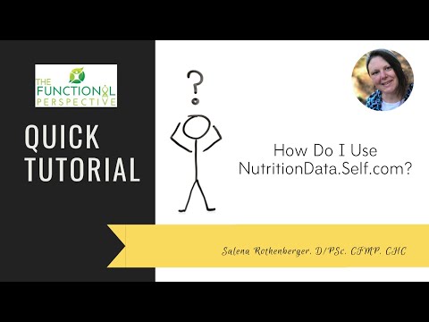 Navigating NutritionData.Self.com  |  The Functional Perspective