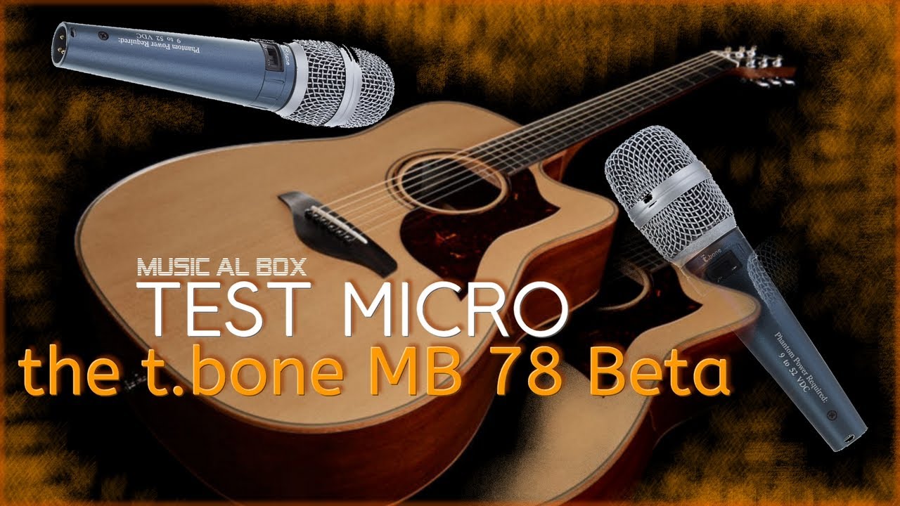Test Micro the t.bone MB 78 Beta Yamaha A3M 