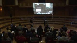 Music Hack Day 2016 - Dylan Maryk using a Nuimo to remote control Spotify