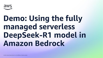 Demo: Using the fully managed serverless DeepSeek-R1 model in Amazon Bedrock | Amazon Web Services