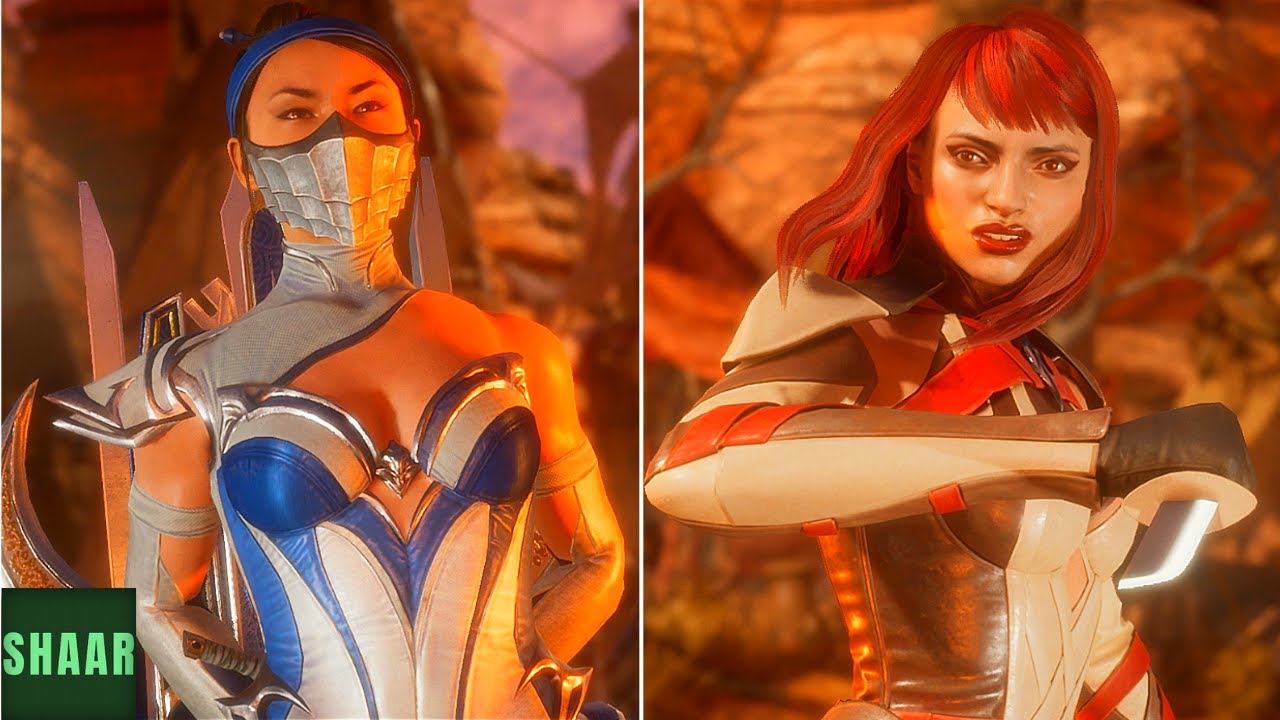 Mortal Kombat 11 - Kitana Vs Skarlet - All Intros Dialogues - YouTube