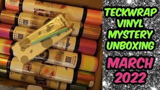 Teckwrap Vinyl Mystery Unboxing March 2022