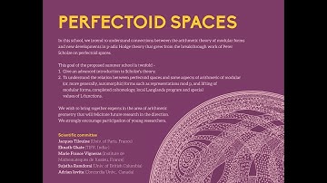 Perfectoid spaces (Lecture 5)  by Kiran Kedlaya