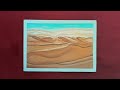 Oil pastel drawing  desert