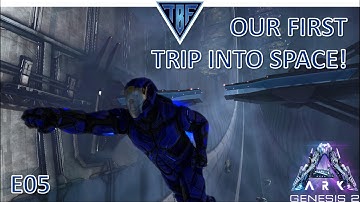 Space Biome first trip! Space Dolphin and R-Direwolf tames! Ark Survival Evolved Genesis Part 2 E05