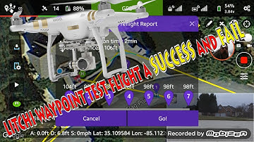 LITCHI DJI PHANTOM 3 Pro WAYPOINT Test....A success AND fail!!