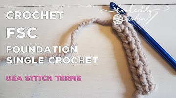 Crochet Chainless Foundation Single Crochet (FSC) Tutorial