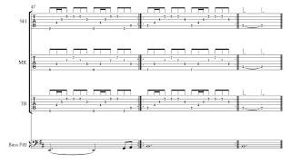 Genesis - Entangled - Full Guitars/Bass Pedal Score