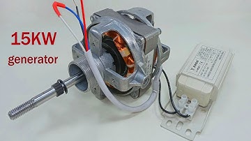 How to make free energy 240v 15kw   Self Running Machine Motor light bulb ideas for home