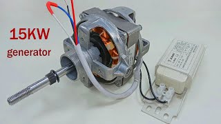 How to make free energy 240v 15kw   Self Running Machine Motor light bulb ideas for home