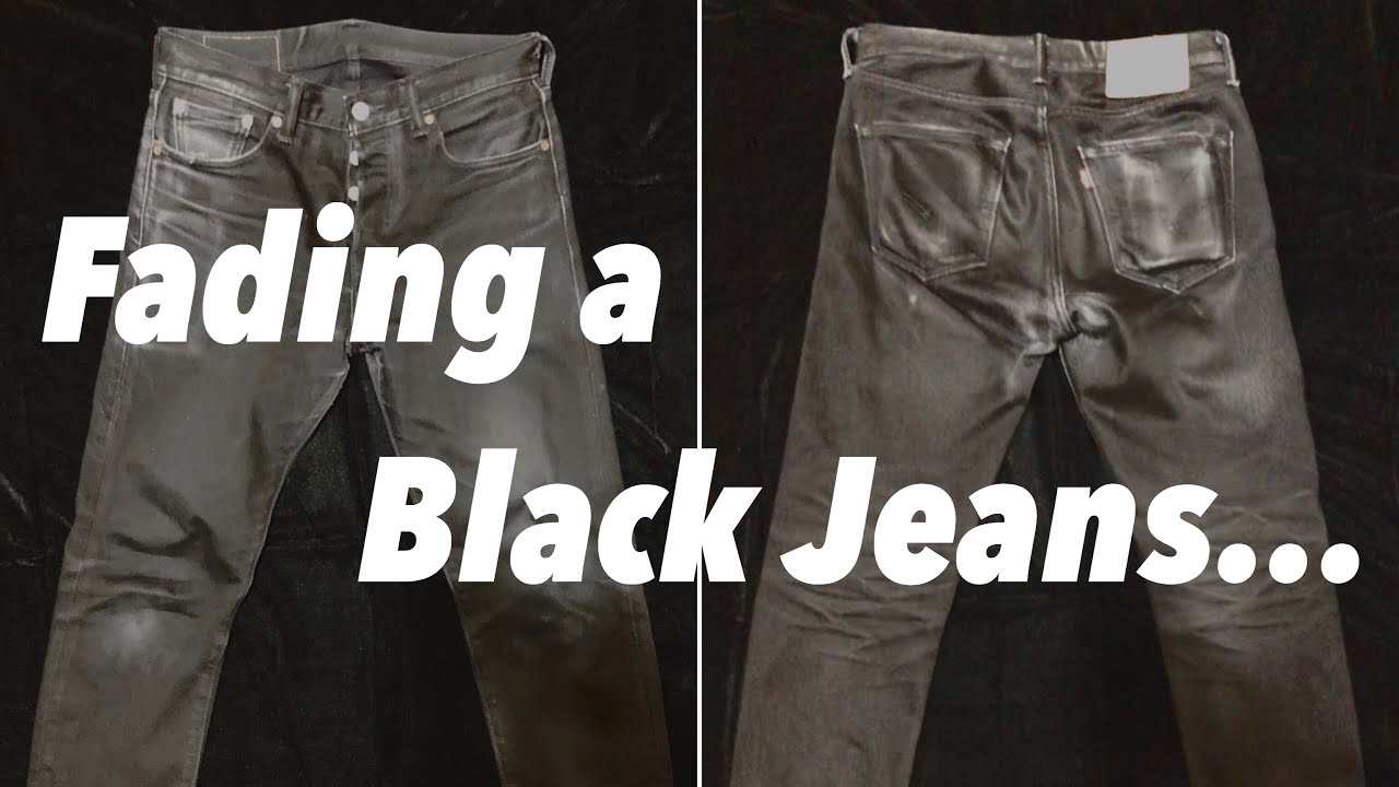 Fading a Black Levi's 501 Jeans for A Year: Time-lapse Photography - YouTube