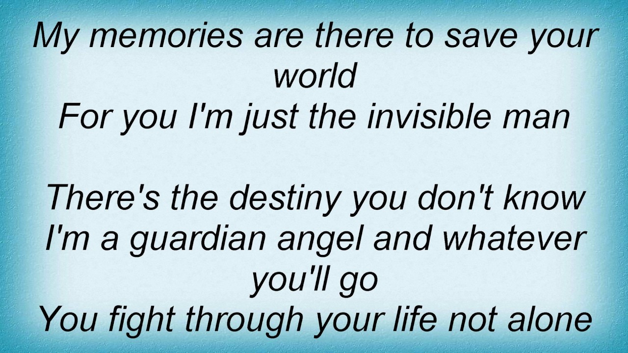 Helloween The Invisible Man Lyrics YouTube