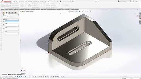 Solidworks: Insert materials and New coordinate system