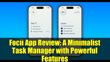 Focii App Review: A Minimalist Task Manager with Powerful Features