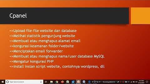 Mengevaluasi Control Panel Hosting