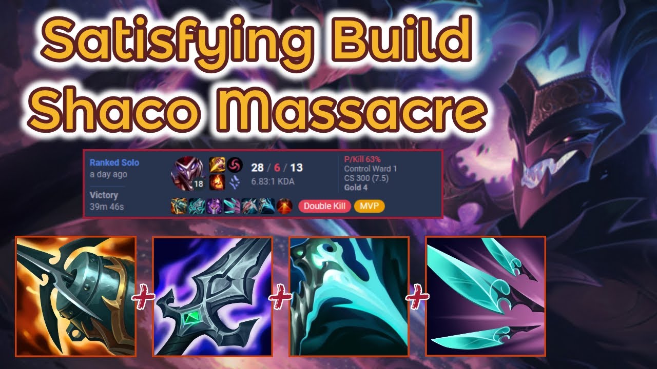 28 Kills Navori Shaco smurfing in Gold - S13 [League of Legends] Full ...