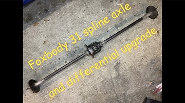 Foxbody Mustang 8.8" 31 Spline Differential and Axle Upgrade