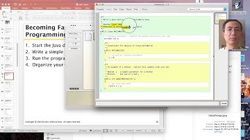 Hello World Java example  using BlueJ