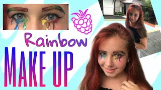 Rainbow makeup на HALLOWEEN // Радужное перевоплощение из Pinterest  // OH, GIRLS