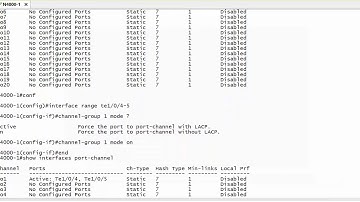Dell EMC Networking N Series static & dynamic port-channel