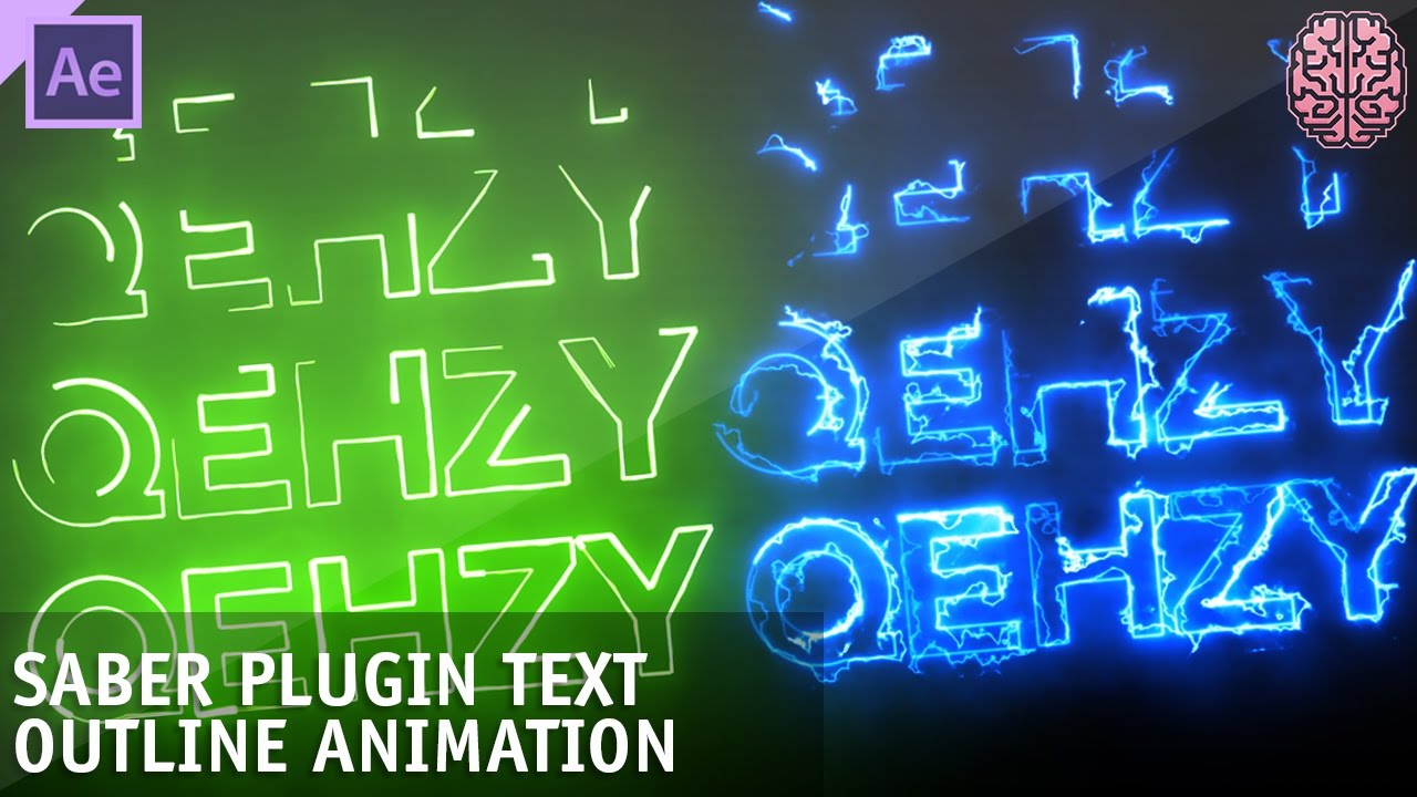 Tutorial: Saber Plugin Text Animation | After Effects by Qehzy - YouTube