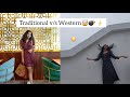 if traditional and western oufits were humans 🤯 *act* #viralvideo #indianwear #contentcreator