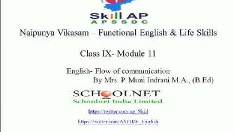 FLOW OF COMMUNICATION - Functional English - Class 09- Module 11