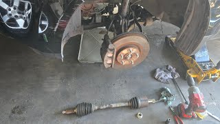 How to replace drive axle cv axle flecha