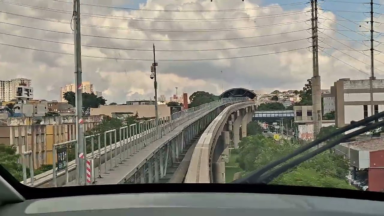 Walking in Monotrilho Metrô São Paulo SP #brazil #worldcities #travel #subwaytrain #monorail #trains