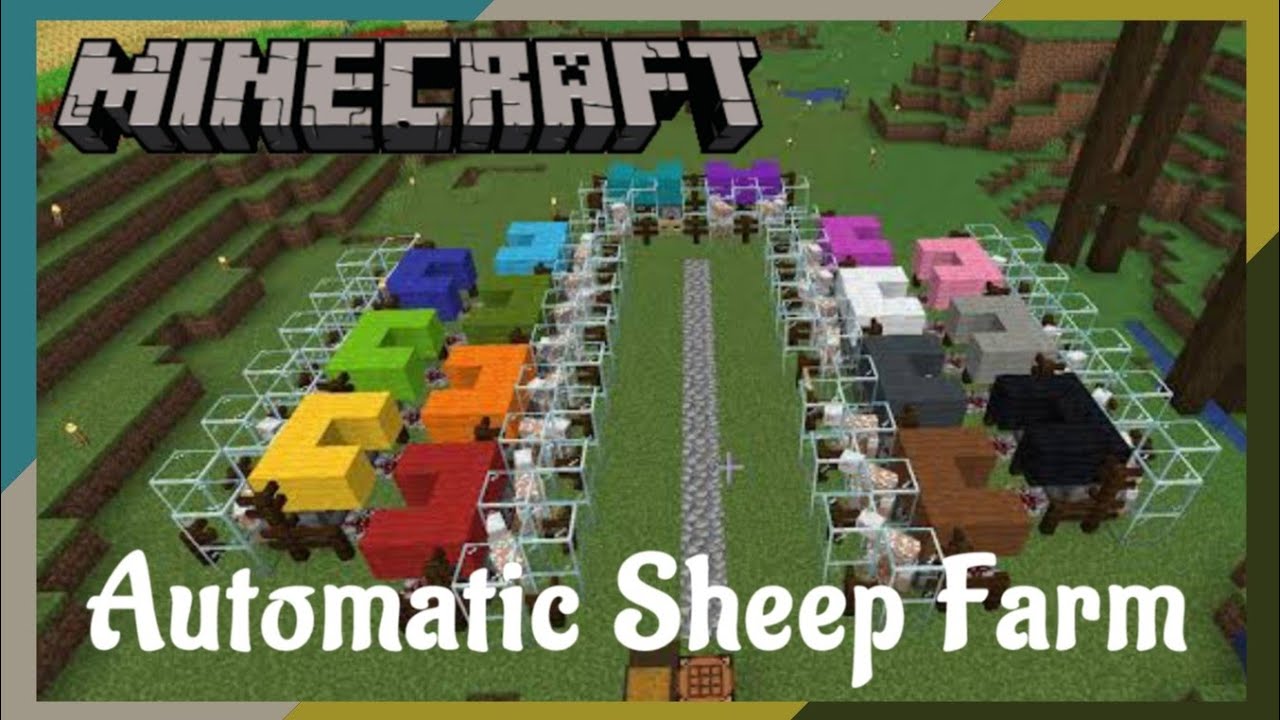 Automatic Sheep Farm In Minecraft | Easy Way To Make it | Minecraft ...
