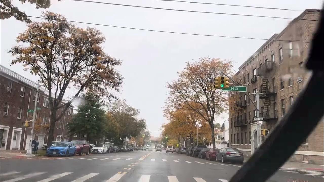 New York City Today Raining nyc rain Queens Streets Drive