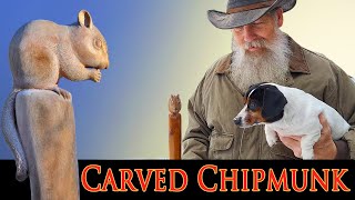 Carving a Chipmunk Walking Stick and Preparing for Winter