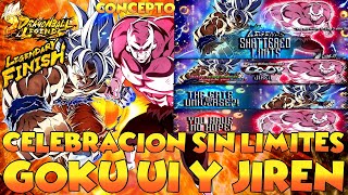 DRAGON BALL LEGENDS GOKU ULTRA INSTINTO Y JIREN CELEBRACION CONCEPTO