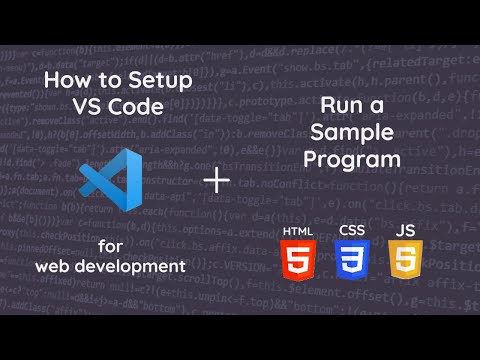 How to Setup VS Code || for Web Development || html css & javascript | Run a Sample Program👍